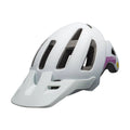Matte White Purple Youth Helmet F60480