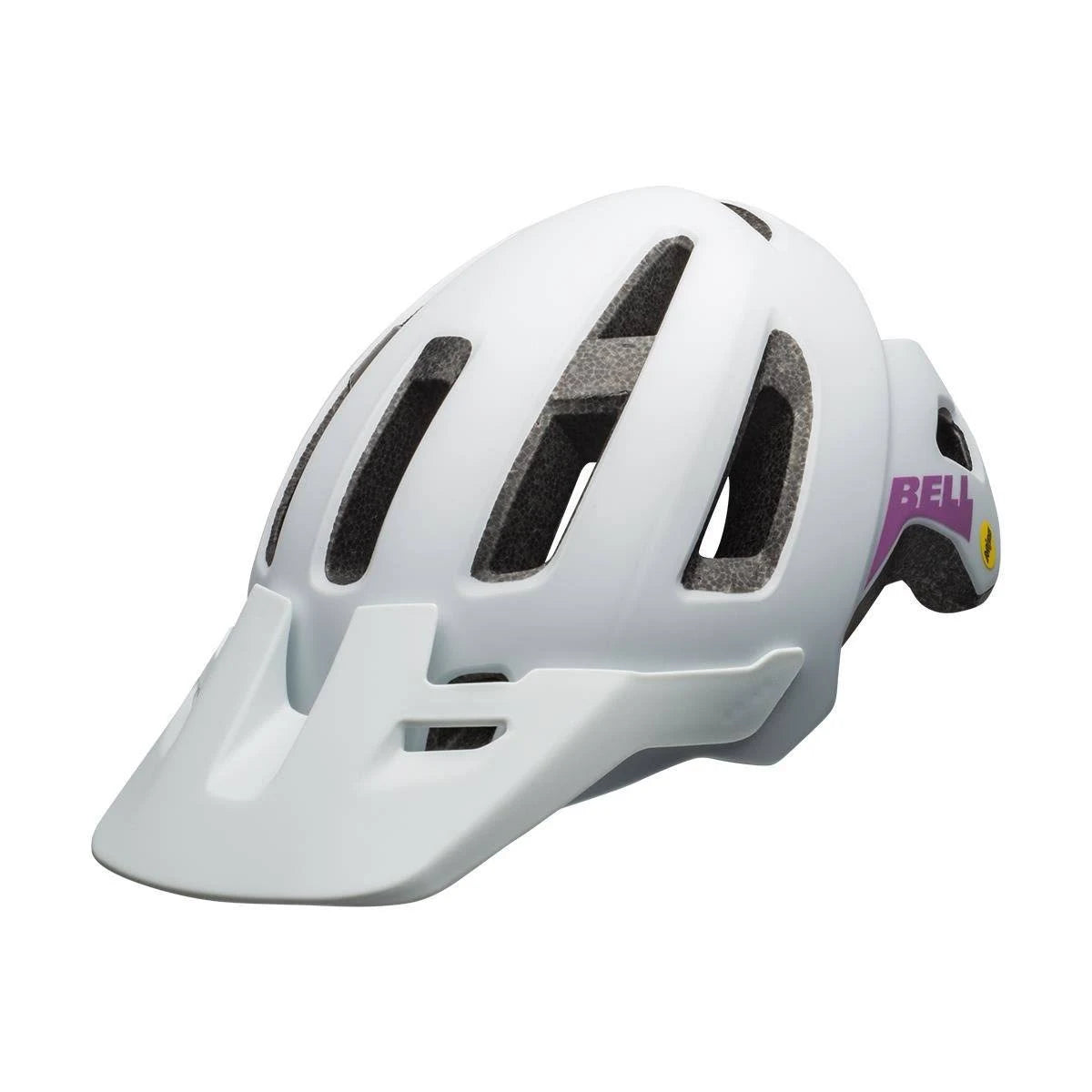 Matte White Purple Youth Helmet F60480