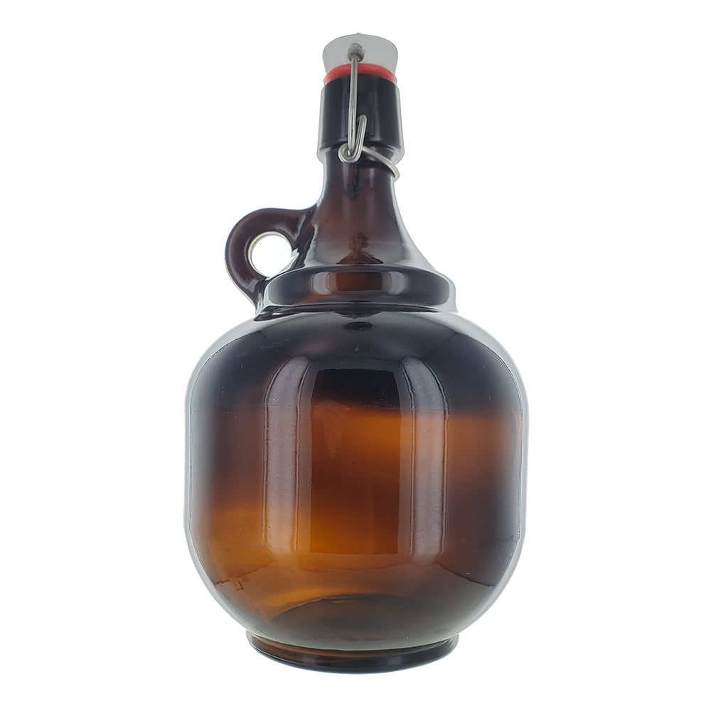 2 Liter Amber Flip Top Growler J364